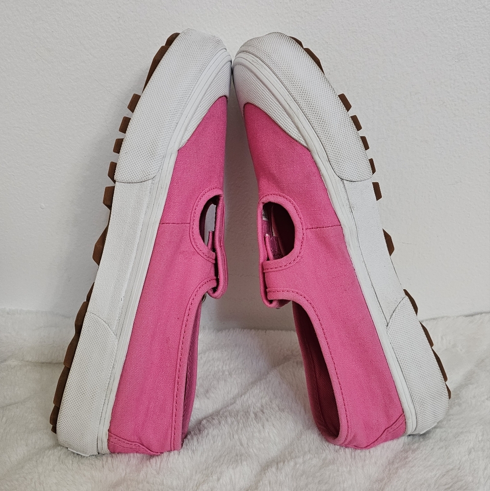 Vans Style 93 Retro Pink Mary Jane Heart Buckle Lug Sole Sneakers US M-6 W-7.5 - Picture 6 of 12